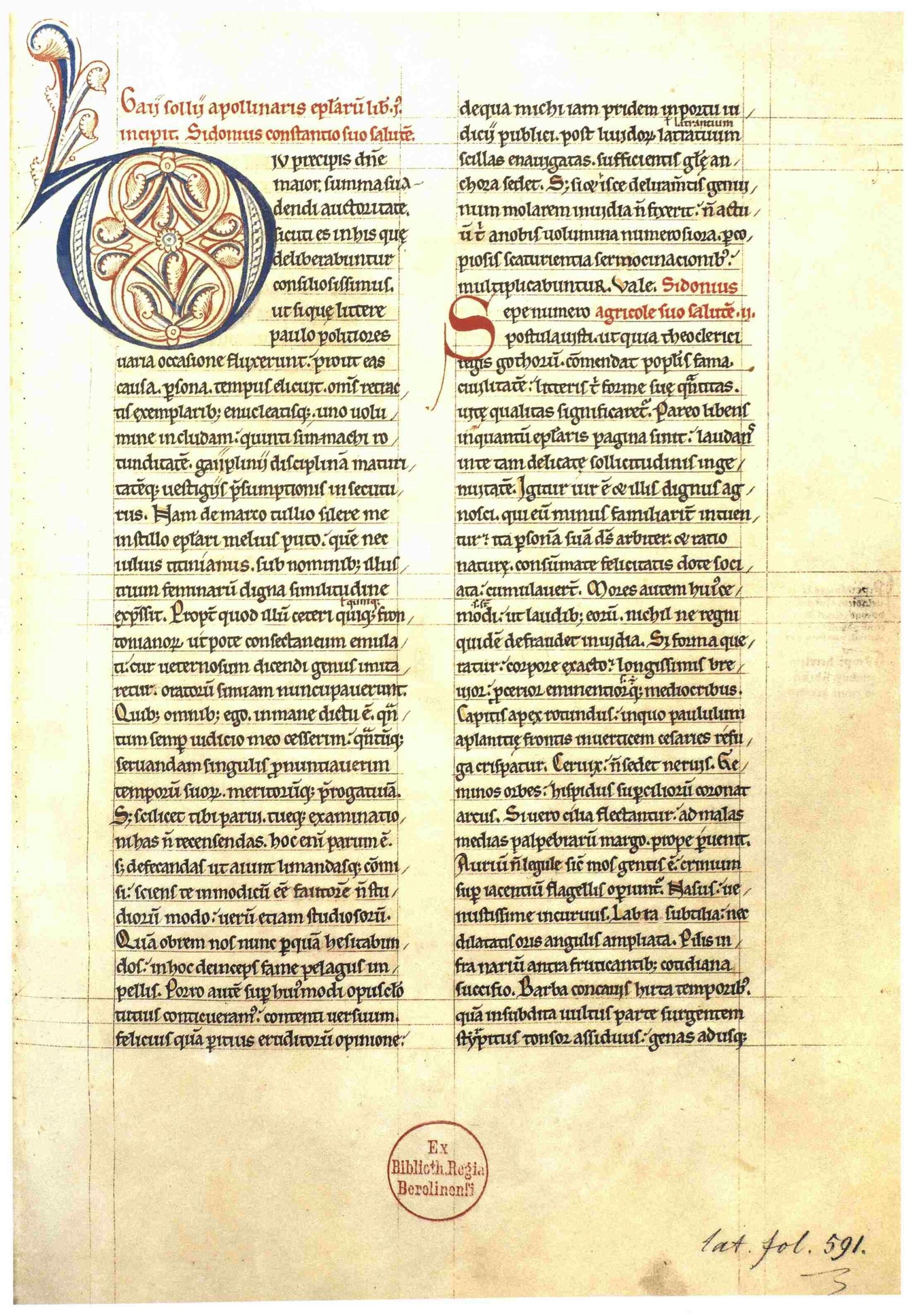 Sidonius Apollinaris